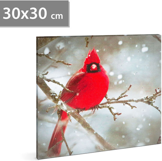 Led Painting Red Bird 30 X 30 Cm Cool White Light 2 X Aa Batteries Led Painting Red Bird 30 X 30 Cm Cool White Light 2 X Aa Batteries