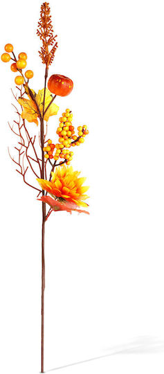 Decorative Branch Berries 62 Cm Warm Colors Red Orange Brown
