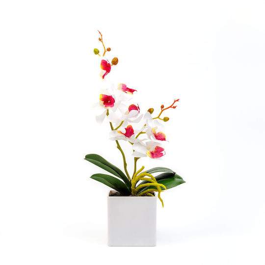 Künstliche Orchidee Topfpflanze 37 Cm 3 Farben Elegante Realistische Dekoration Zuhause Büro Veranstaltungen