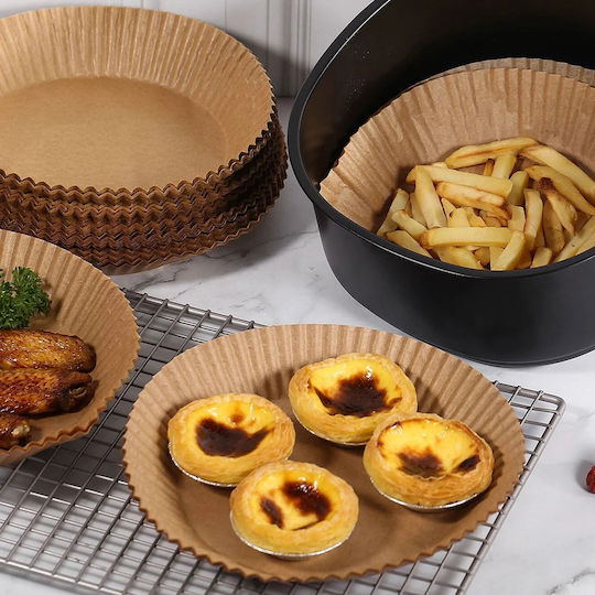 Hârtii de Copt Antiaderente pentru Air Fryer 20x20cm 50 Bucăți