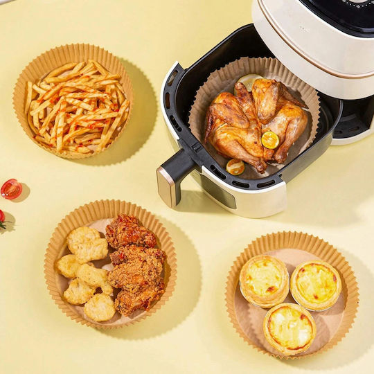 Hârtii de Copt Antiaderente pentru Air Fryer 20x20cm 50 Bucăți