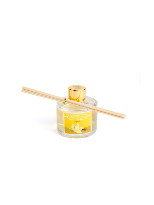 Difuzor Parfum Pentru Casă 100 Ml Miros Vanilie Odorizant De Aer Cu Bețișoare