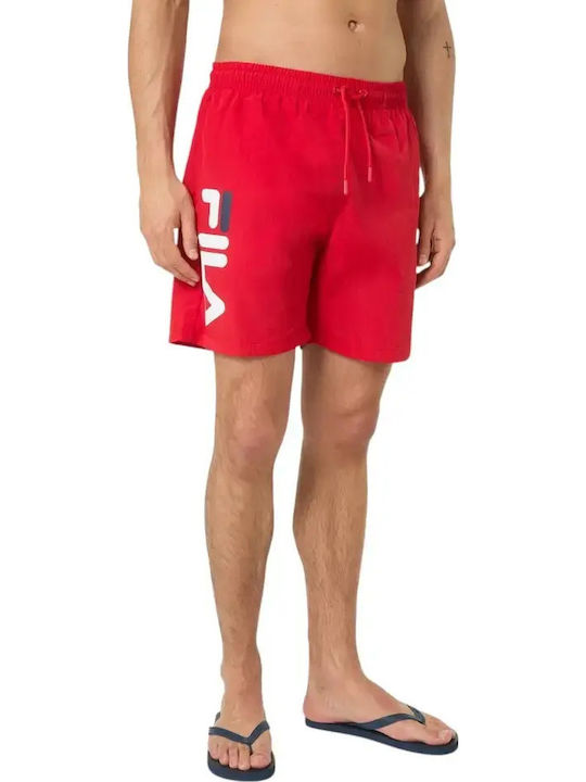 Ανδρικό Μαγιό Slip Red με Σχέδια