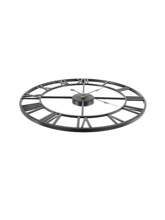 Antique Wall Clock Black Ø47.5cm
