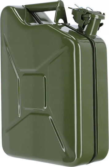 Kadax Stahl Kraftstoffkanister 10l + 31 Cm Trichter Grüne