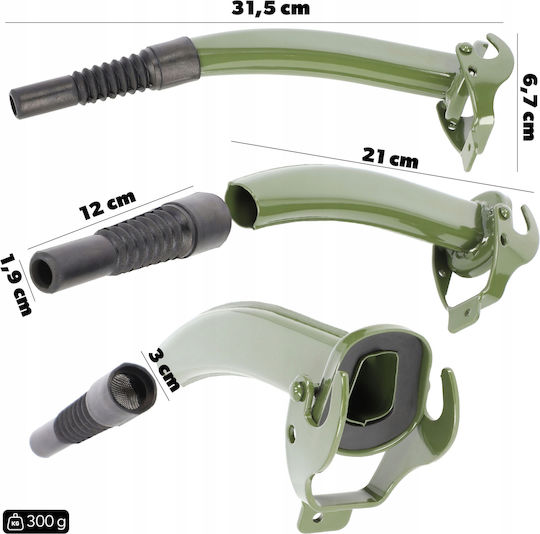 Kadax Steel Fuel Canister 20l + 31 Cm Funnel Green