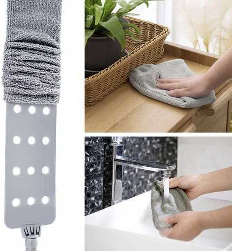 Telescopic Dust Brush Two Attachments