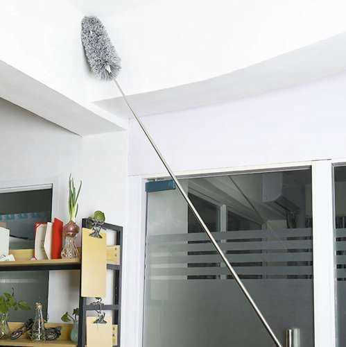 Telescopic Dust Brush Two Attachments