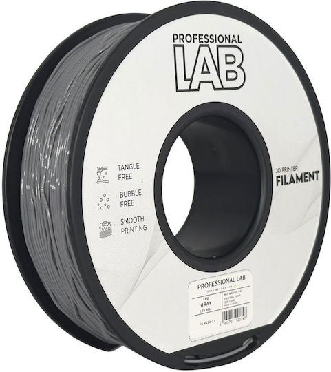 Filament TPU Pentru Imprimantă 3D Profesional Lab 1 Kg 1.75 Mm Duritate 95a Flexibil Gri