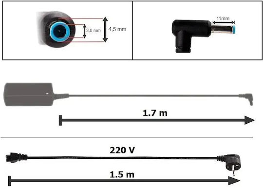 Încărcător Original Hp 19.5v 7.7a 150w Conector 4.5x3.0mm