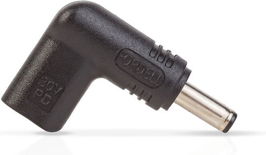 Adaptor Usb C La Dc 4.5x3mm Compatibilitate Dell 20v Prizele Pentru Alimentarea Laptopului Convertor Tip C