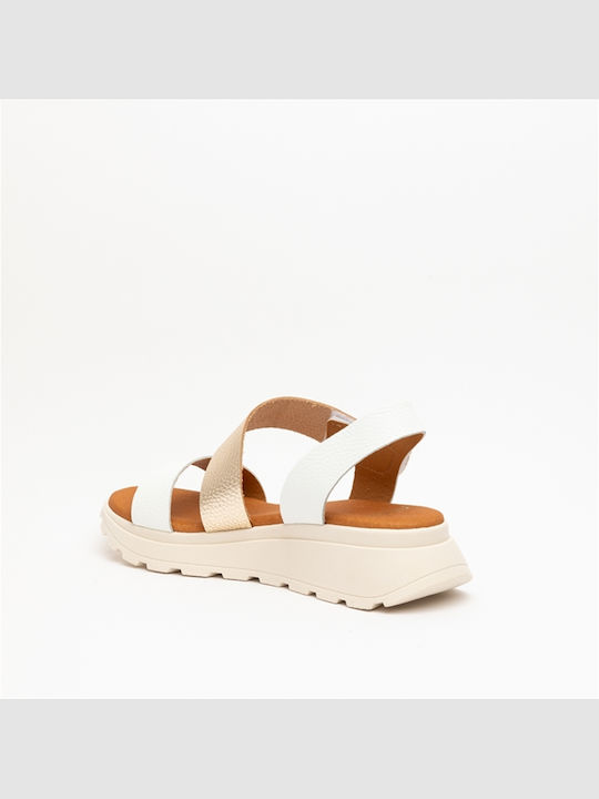 Γυναικεία Σανδάλια Flatforms Λευκά