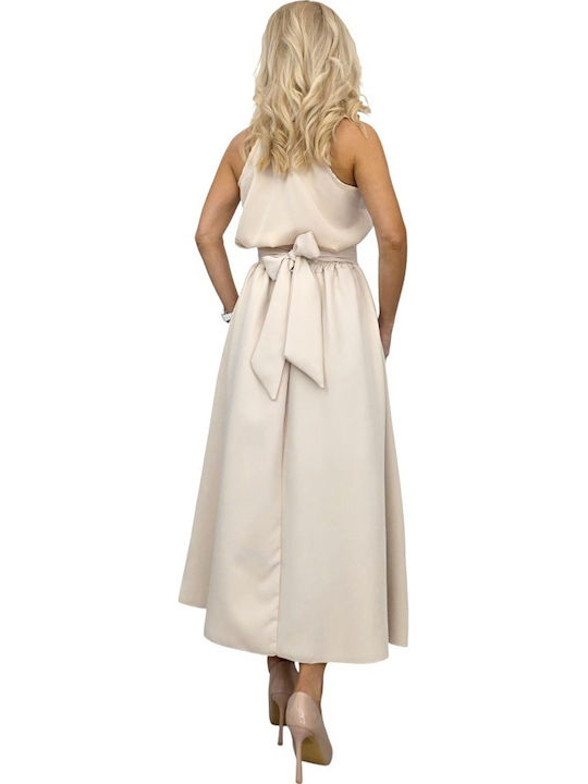 High Waist Maxi Skirt Cream