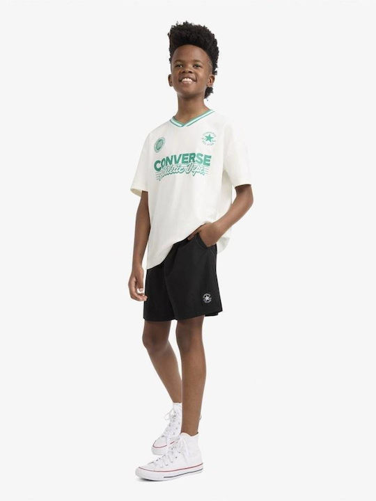Kinder Shorts Bermudas Stoff Schwarz