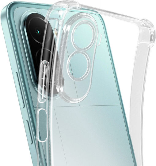 Mayaxess Thin Soft Silicone Bumper Case Xiaomi Poco M7 4g Reinforced Corners Transparent