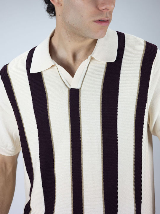 Herrenblusen Polo Kurzarm Braun
