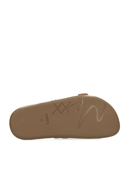 Damen Flache Sandalen Beige