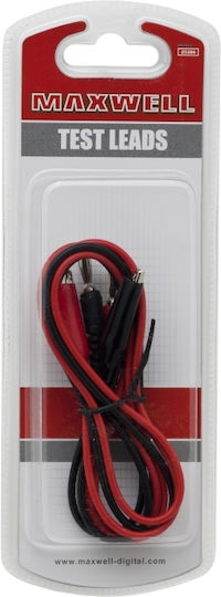 Cablu Multimetru Cleme Crocodil Mufe Banana 93cm Roșu Negru Accesorii Testare Electrică