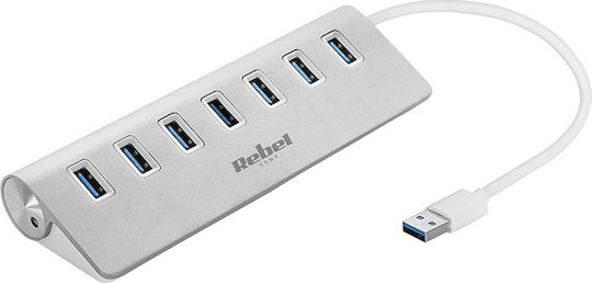 Rebel USB-Hub 7 Anschlüsse USB 3.0 mit USB-A Anschluss