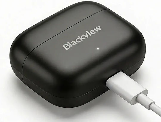 BlackView AirBuds 16 Bluetooth Handsfree Ακουστικά με Αντοχή στον Ιδρώτα και Θήκη Φόρτισης Μαύρα