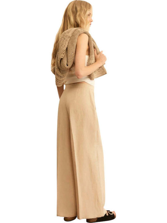 Women's Linen Trousers Beige