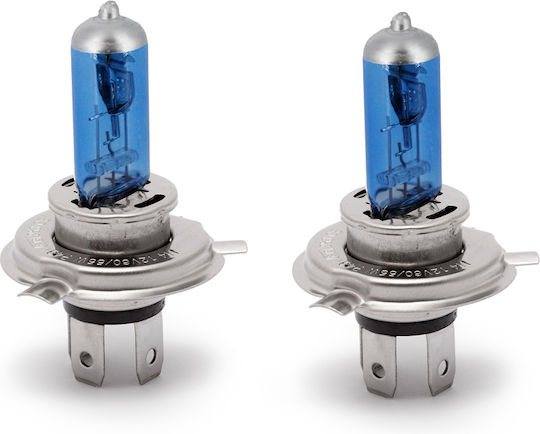 Halogen Autolampen H4 12V 100/90W +130% Helligkeit Scheinwerfer Set 2 Stück