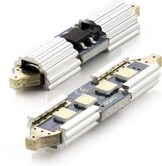 Bec Led Auto C5w 31mm Canbus 3w 350lm 6000k 3 Smd Set 2 Buc Cana355
