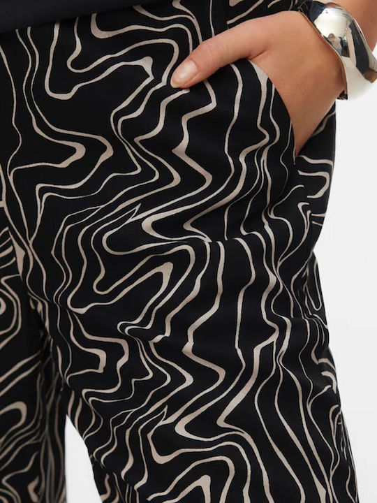 Joy Pantaloni Largi Dama Negri