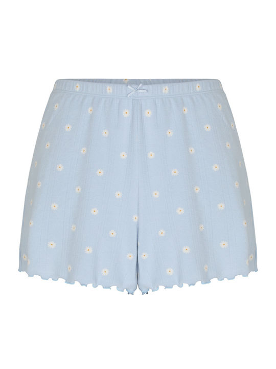 Hunkemöller Summer Women's Pyjama Shorts Blue Pointelle