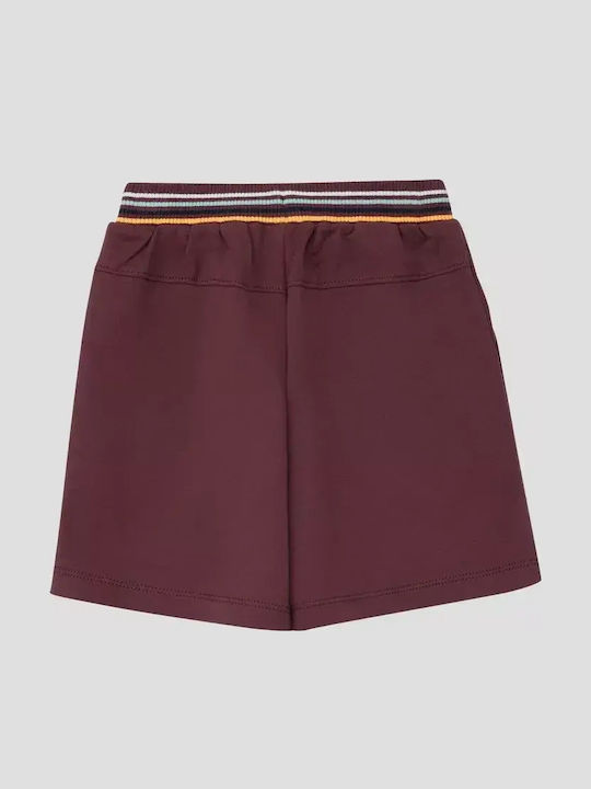 Kids Fabric Shorts/Bermuda Burgundy