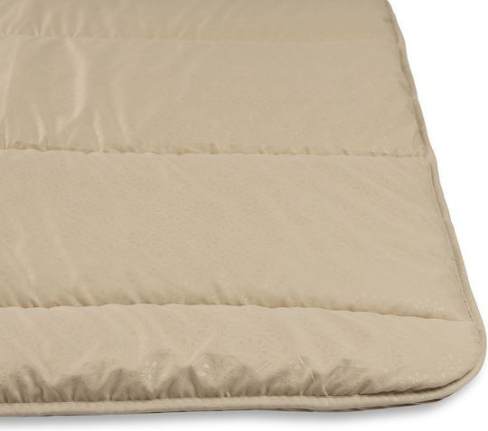 Πάπλωμα Μονό με Γέμιση Microfiber 150x210εκ. Beige 300 GSM