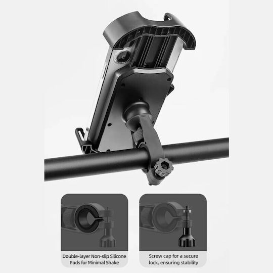 Rockbros 25210032001 Black Bicycle Phone Holder