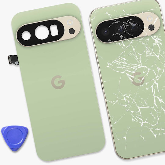 Capac Baterie Original Google Pixel 10 Pro Adeziv Preinstalat Verde