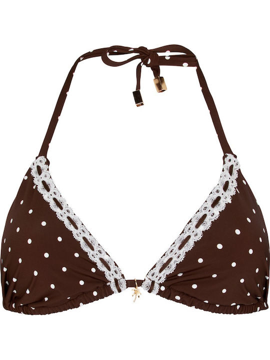 Bikini Triangle With Padding Brown
