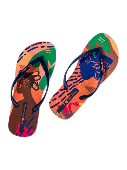 Graffiti V Flip Flops in Blue Colour 83814-BN511