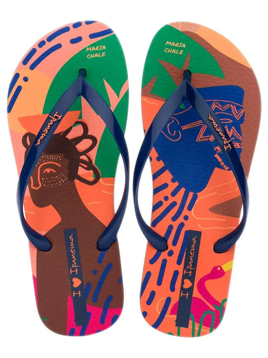 Graffiti V Flip Flops in Blue Colour 83814-BN511