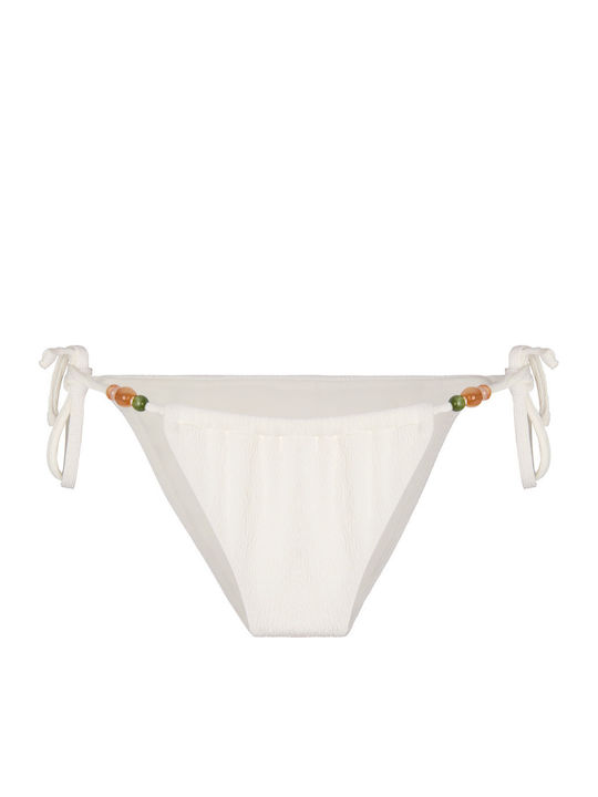 Bikinihosen Brasil mit Schnürung Weiß