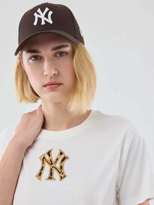 Mlb Women's T-shirt Animal Print White
