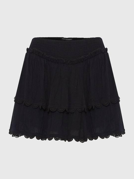Mini Damenrock Schwarz FBL013-102-14-Black