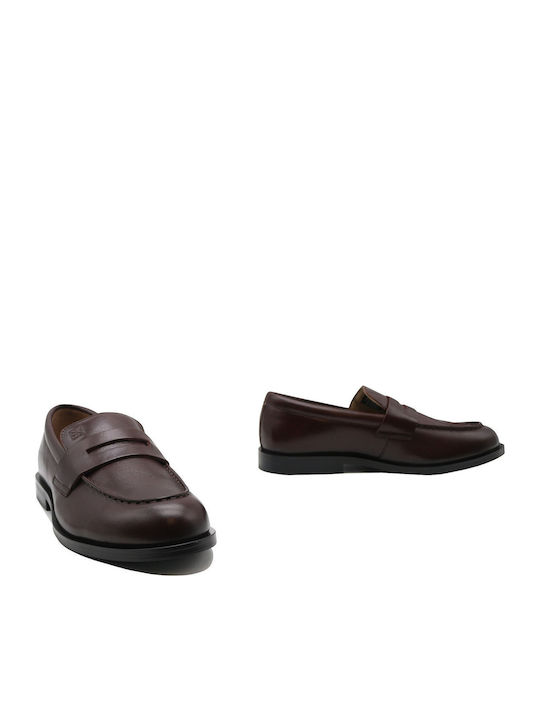 Δερμάτινα Ανδρικά Loafers σε Μπορντό Χρώμα