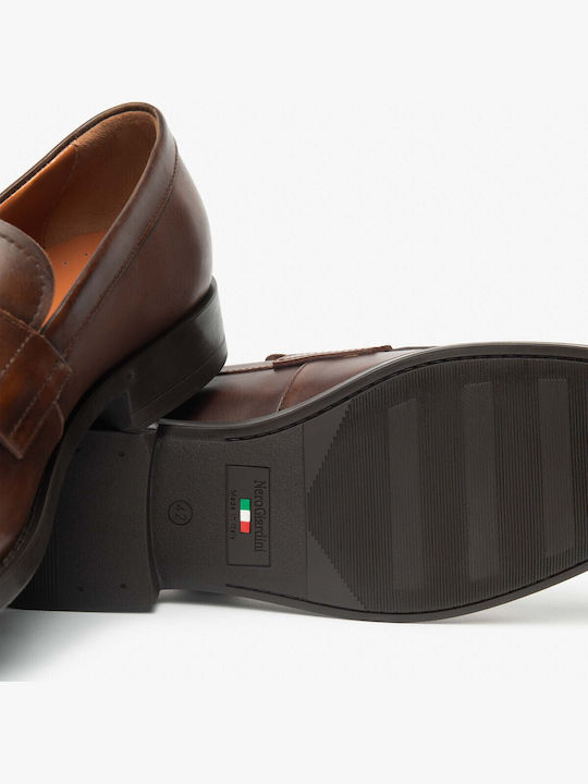 Loafers Bărbătești din Piele în Culoare Bej