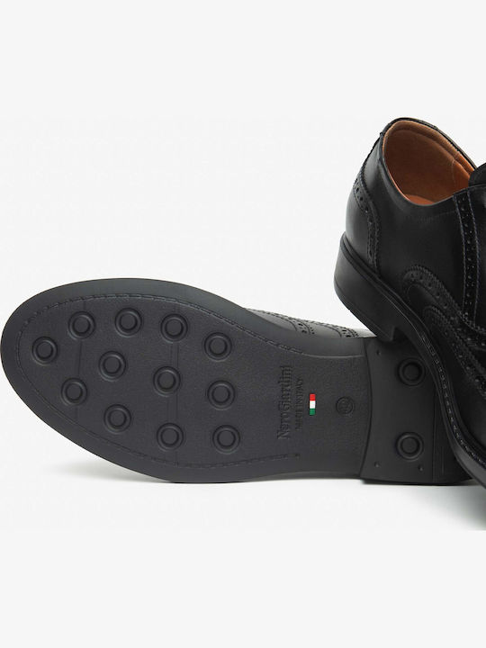 Δερμάτινα Ανδρικά Oxfords Μαύρα