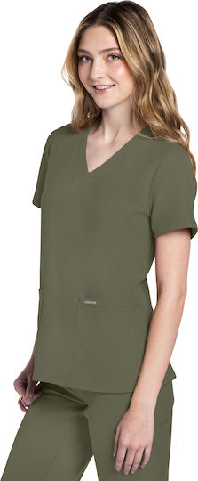 Cherokee Originals Ultra Women's Medical Blouse Green