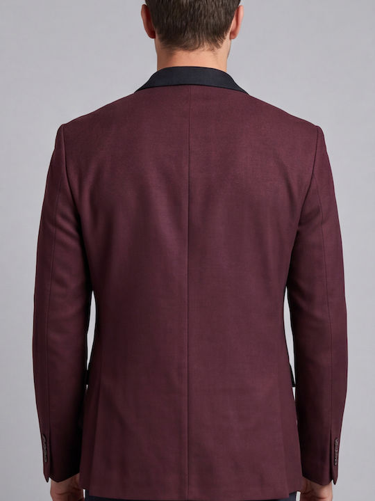 Men’s Suit Jacket Bordeaux
