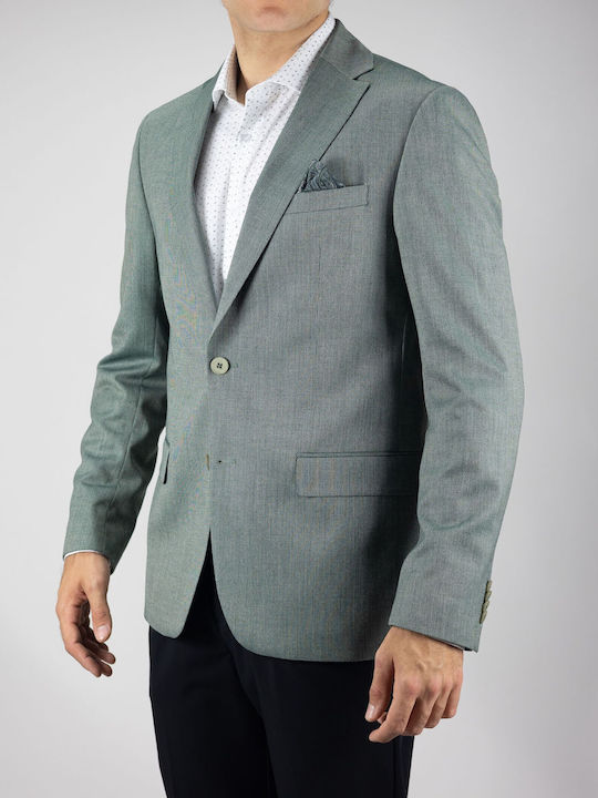 Men’s Suit Jacket With Regular Fit Green