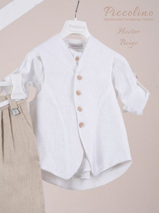 Piccolino Taufkleidung für Jungen Hector Beiges AG26S101. Beiges