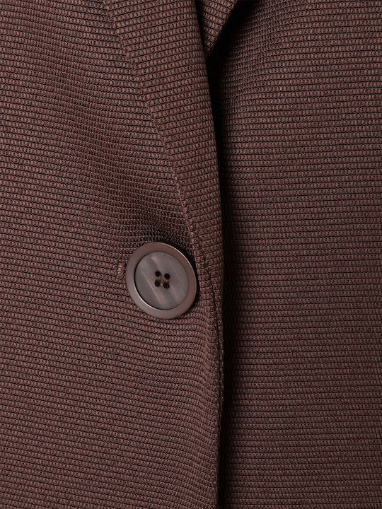 MORE & MORE Short Women's Blazer Brown