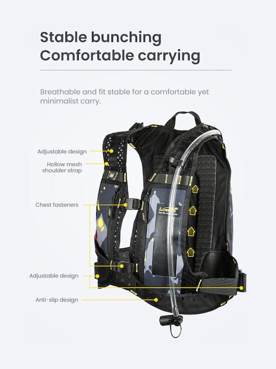 Loboo Backpack Αδιάβροχο 6lt Μαύρο