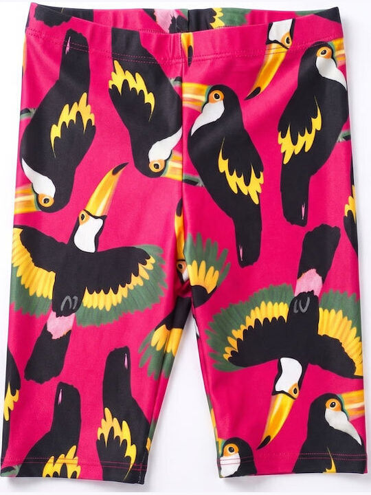 Kids Cycling Short Leggings Orange