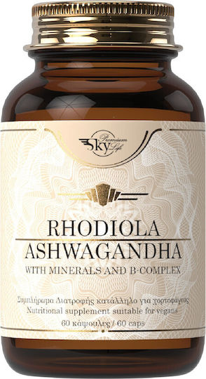 Sky Premium Life Rhodiola Ashwagandha 60 κάψουλες